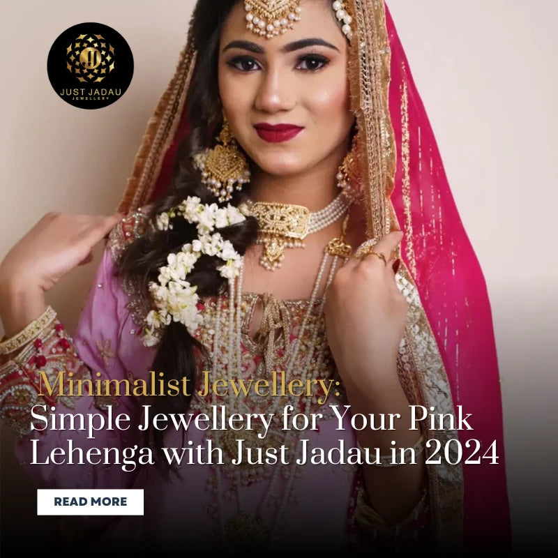 Simple Pink Jewellery for Your Lehenga with Just Jadau in 2024