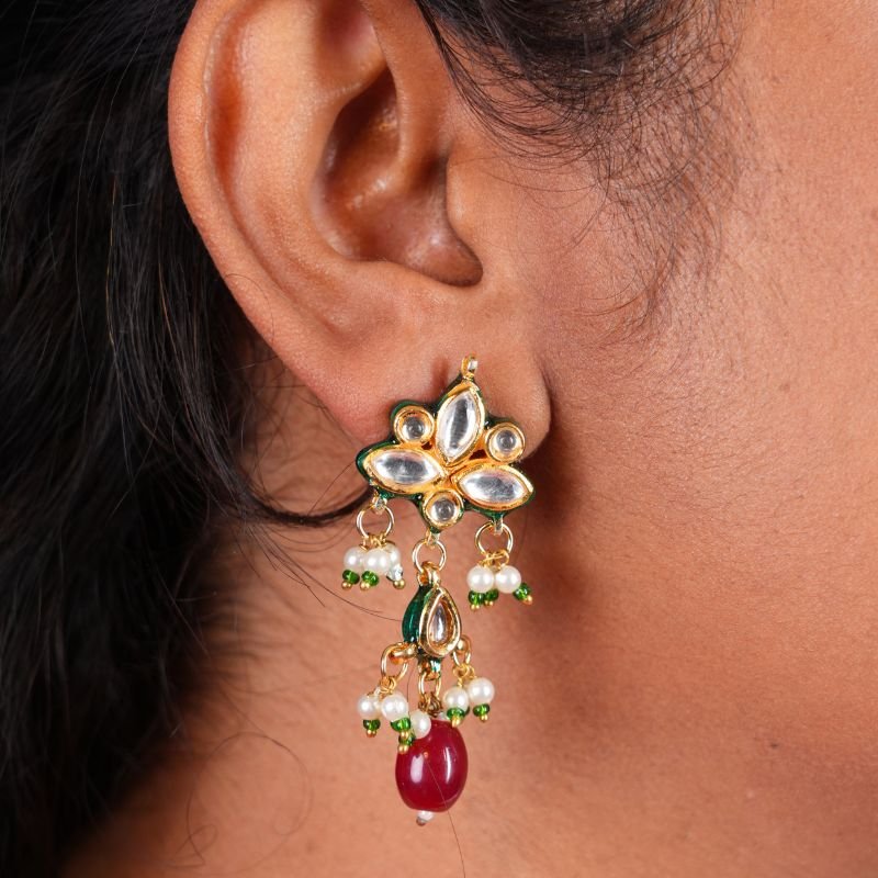 Pushpa Kundan Studs