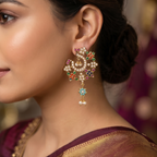 Aura Studs in Navratan