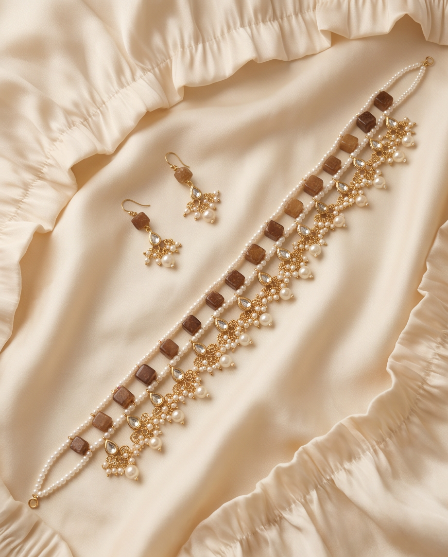Avni Golden Chokar Set