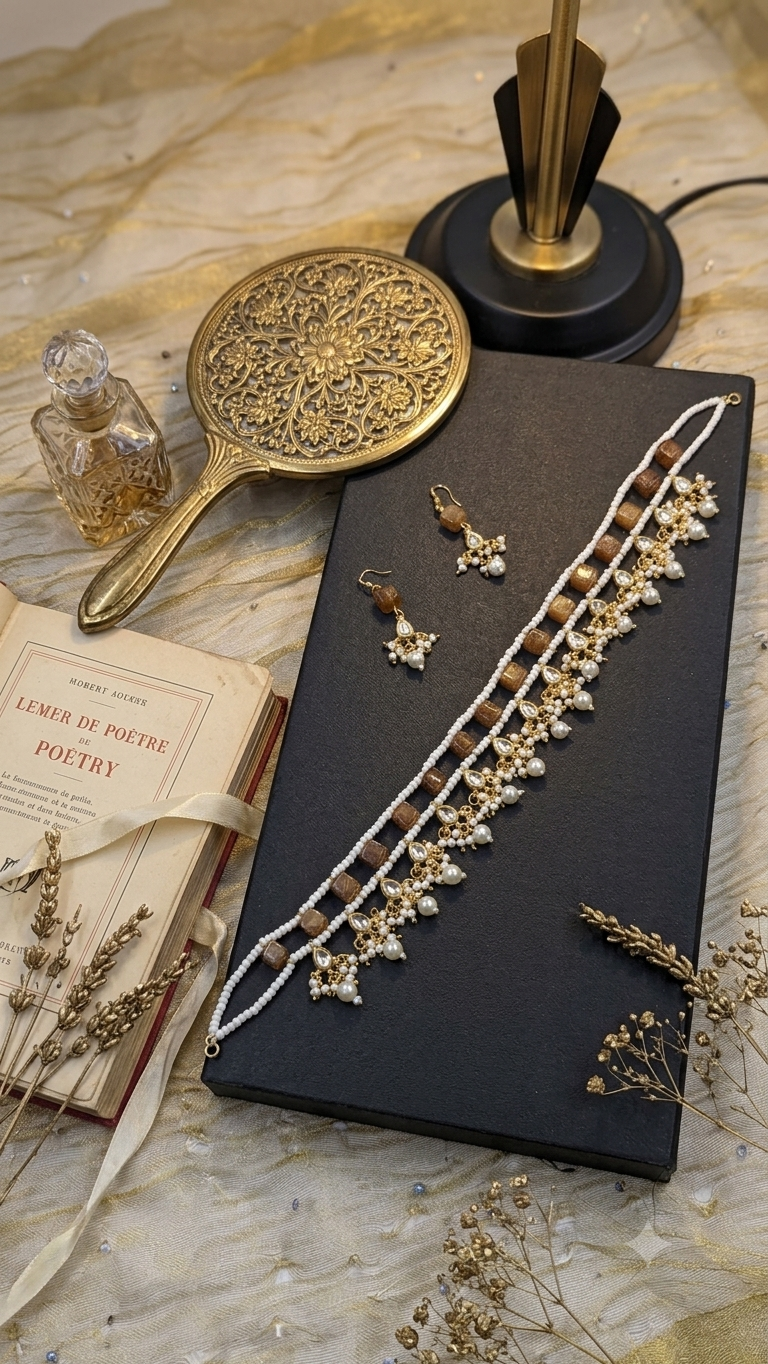 Avni Golden Chokar Set