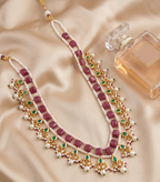 Avni Ruby- Emerald Chokar Set
