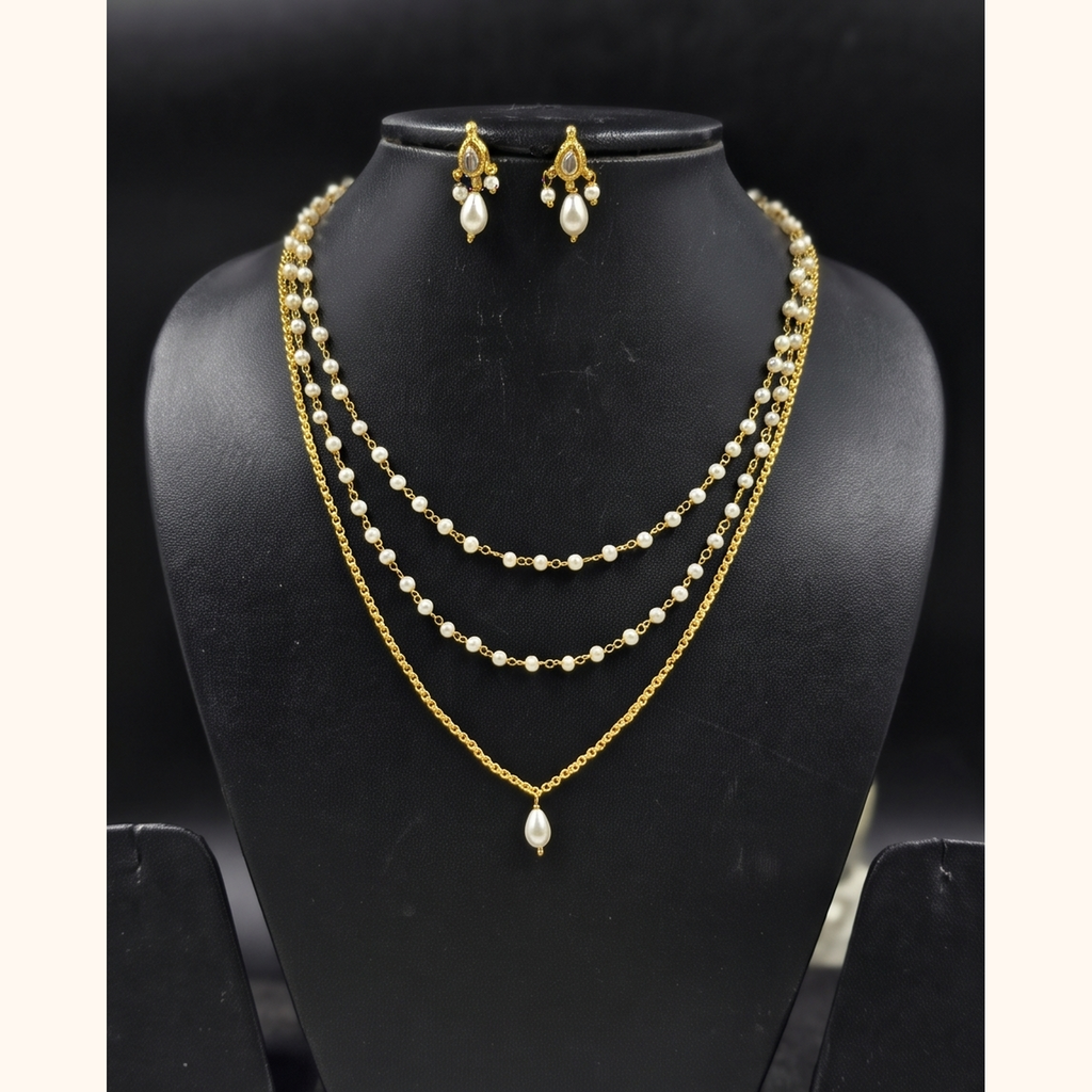 Roma Jadau Pearl Necklace