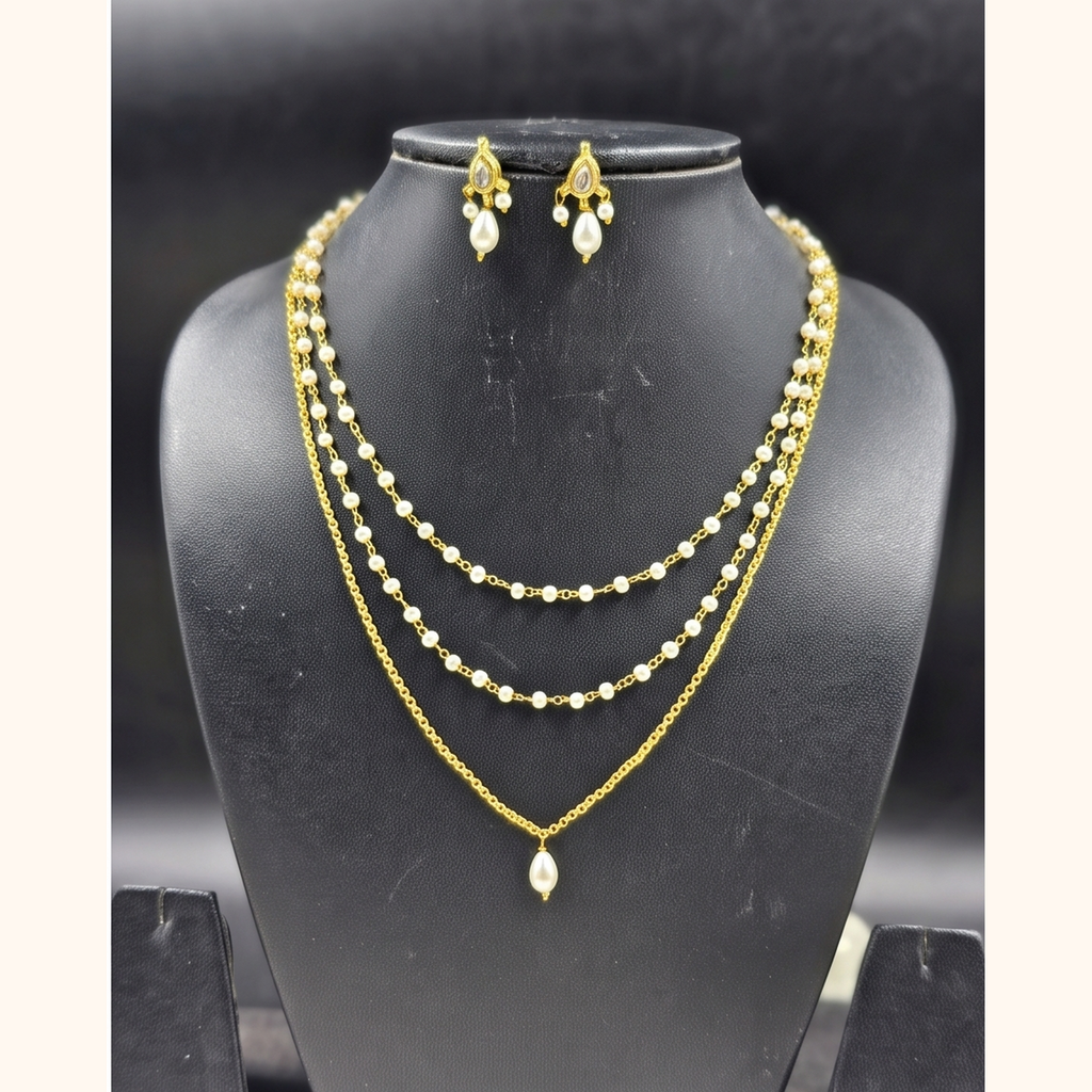 Roma Jadau Pearl Necklace