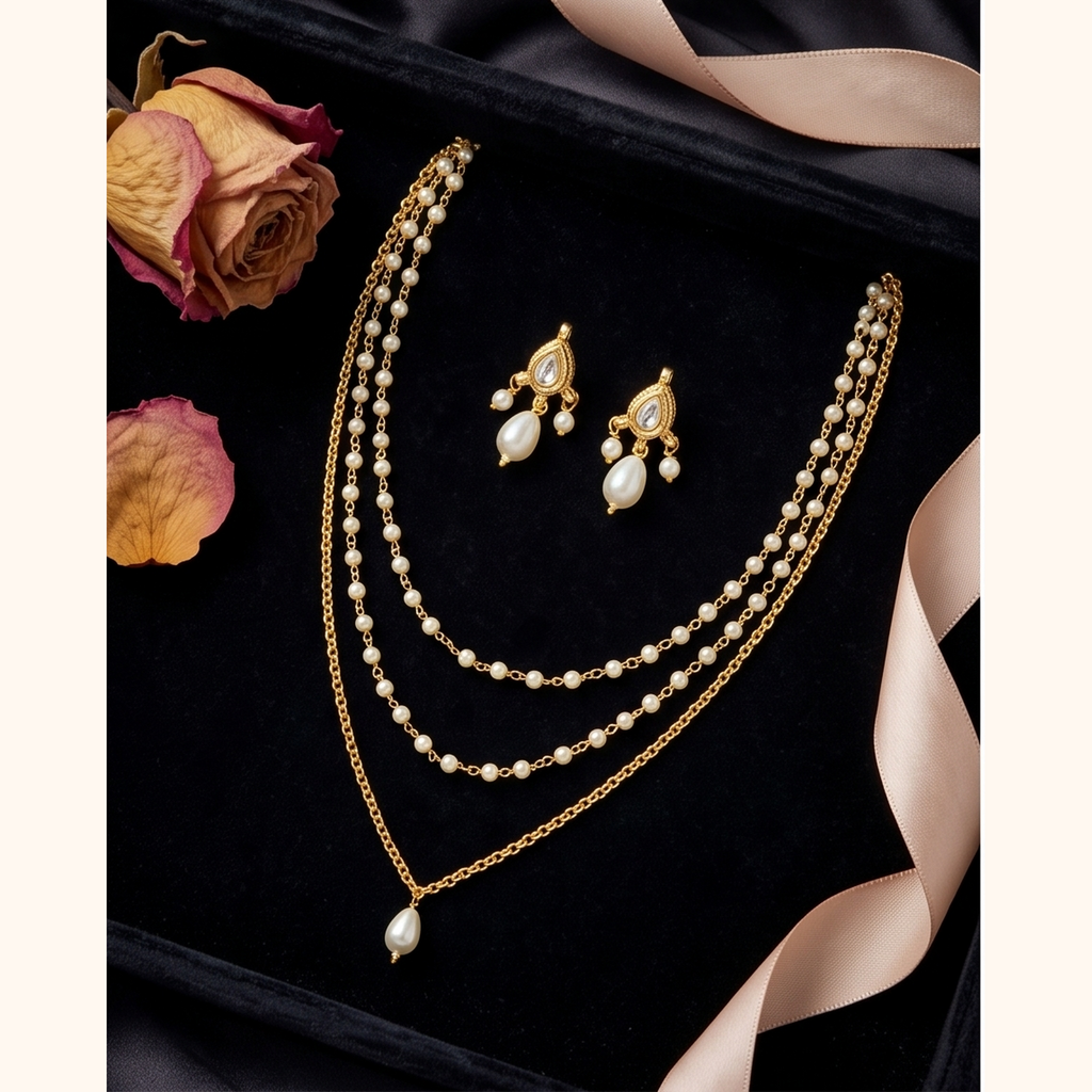 Roma Jadau Pearl Necklace