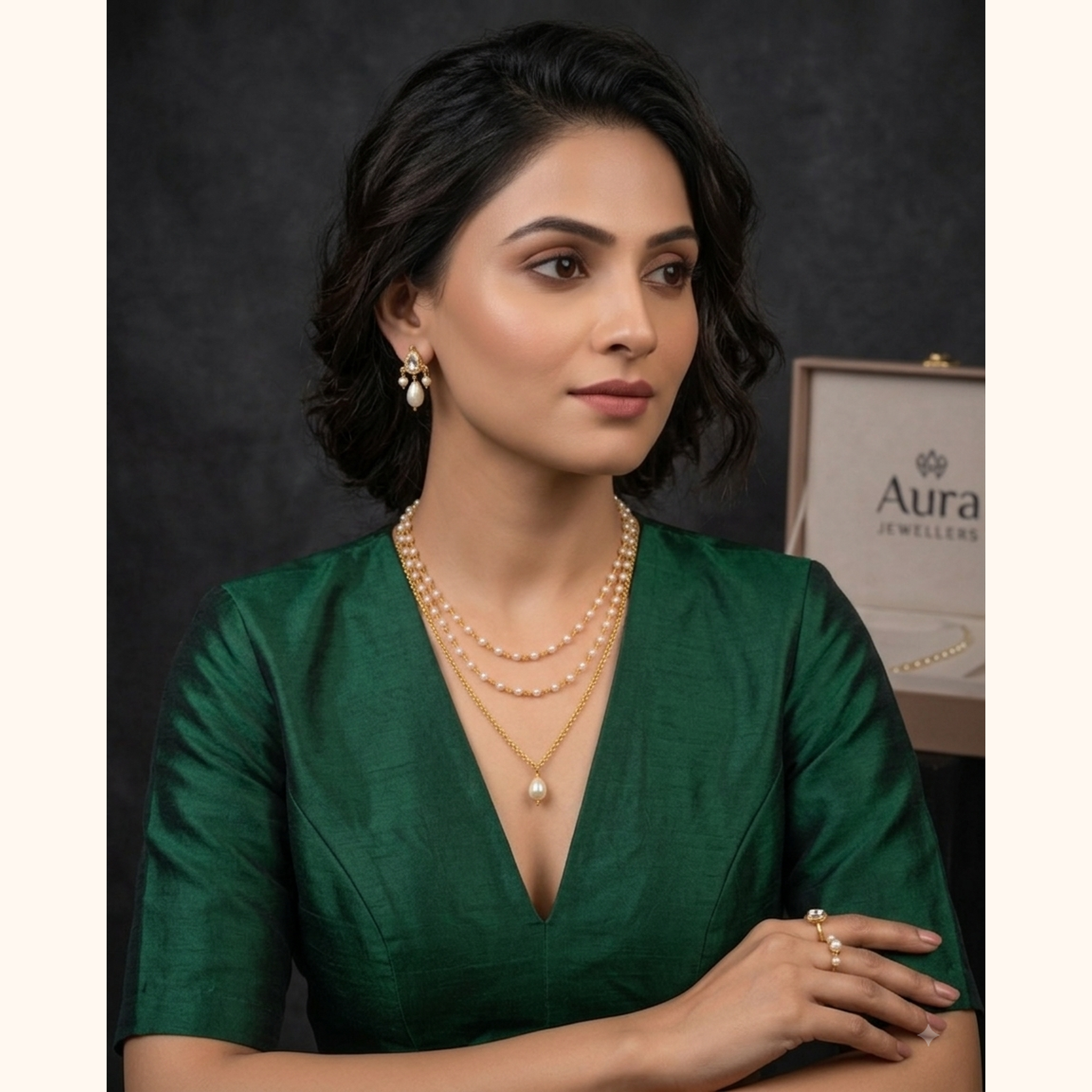 Roma Jadau Pearl Necklace