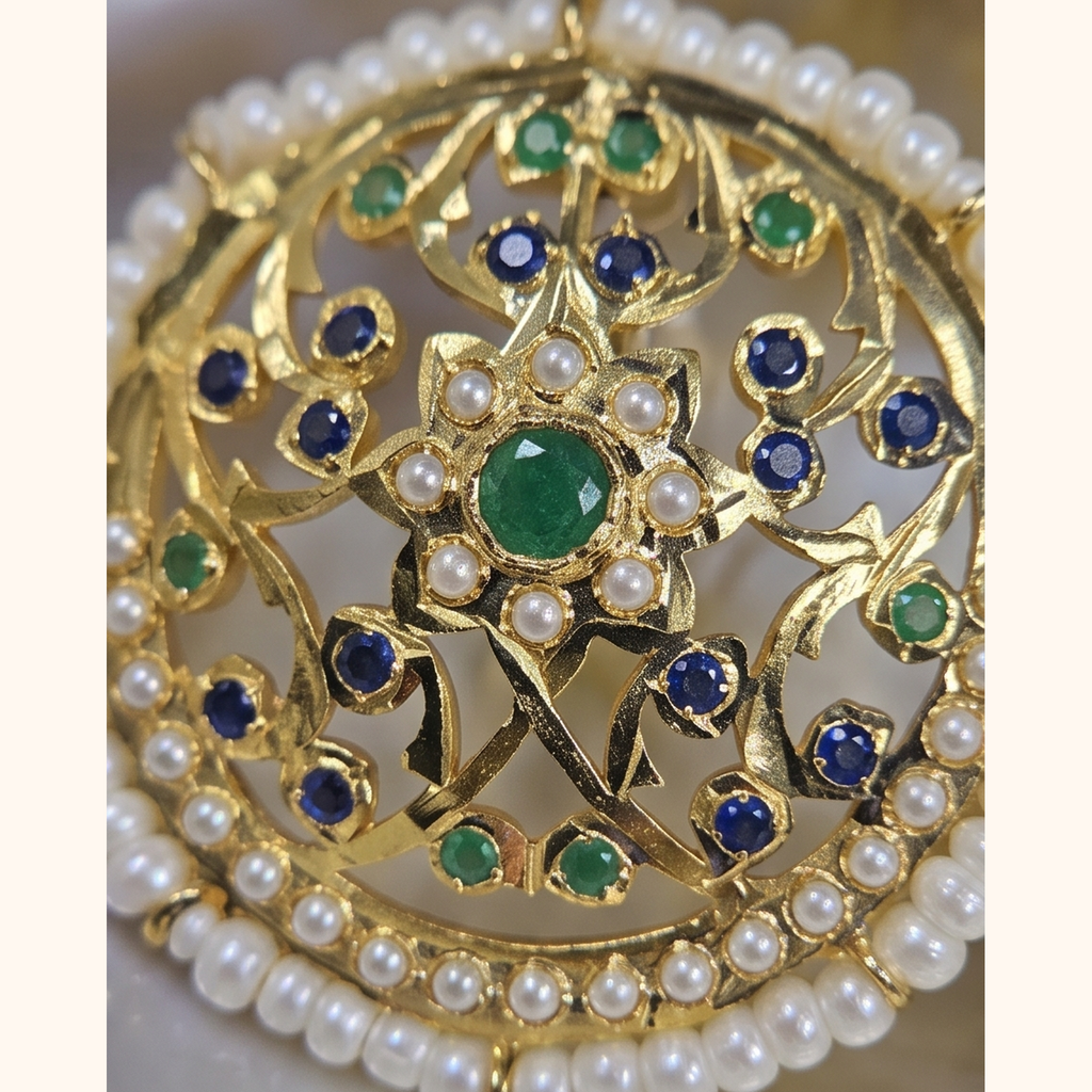 Bela Jadau Studs in Blue- Green