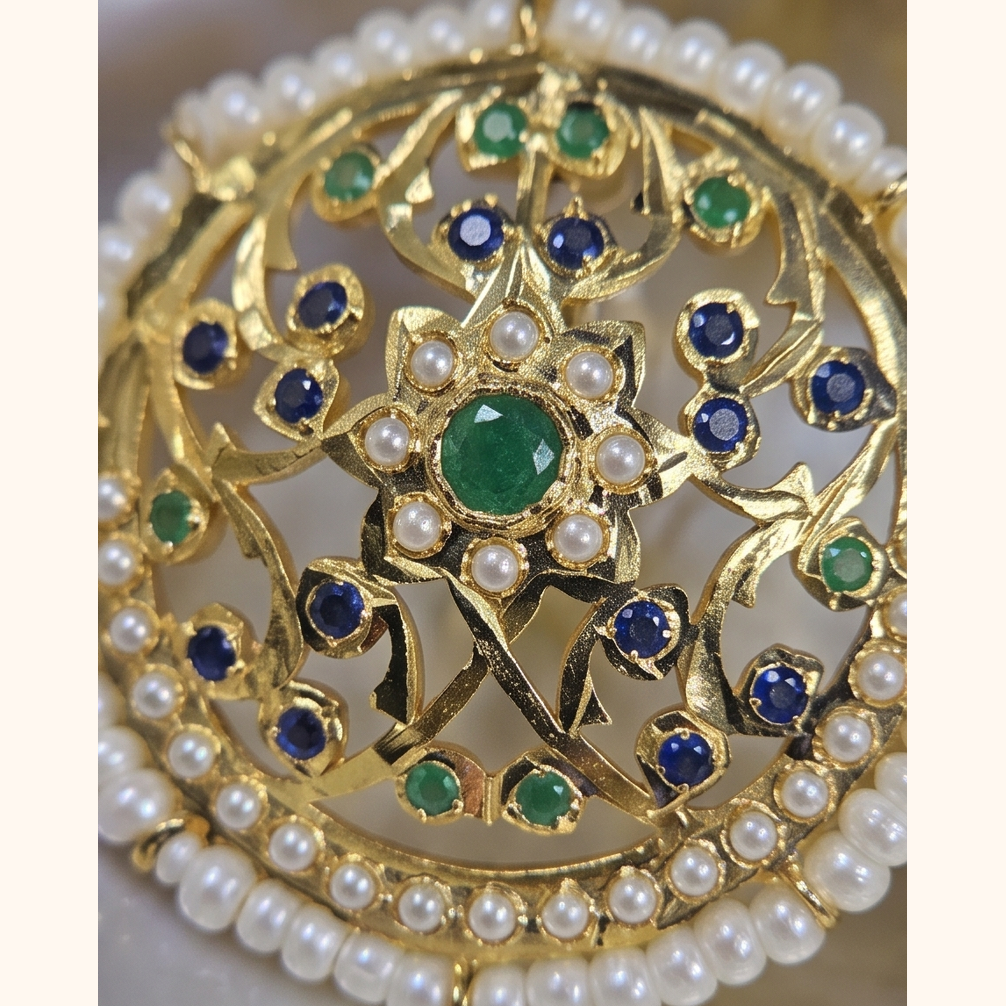 Bela Jadau Studs in Blue- Green