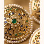 Bela Jadau Studs in Blue- Green