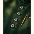 Real Emerald Kurta Buttons