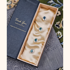Real Emerald Oval shape Kurta Buttons