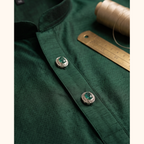 Real Emerald Oval shape Kurta Buttons
