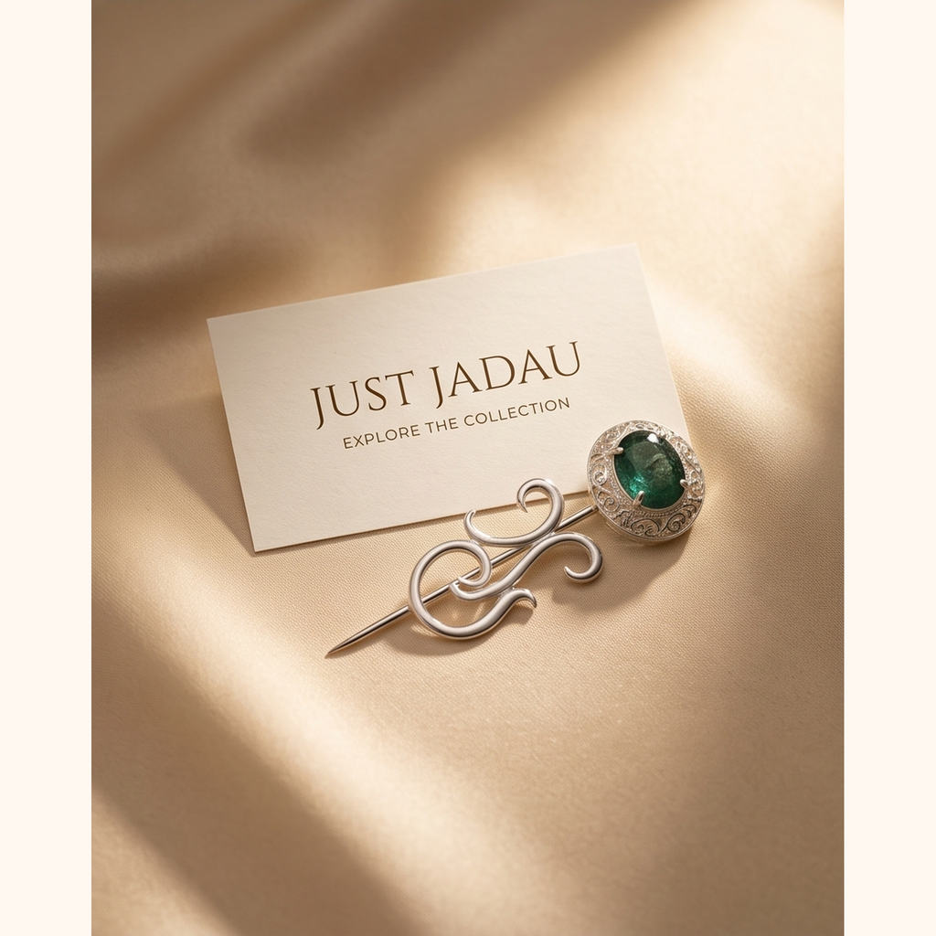 Real Emerald Oval shape Kurta Buttons