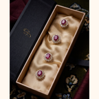 Real Ruby Kurta Buttons