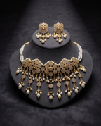 Fazeen Choker Jadau Jewellery Set In Polki