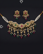 Fazeen Choker Jadau Jewellery Set In Multi