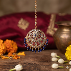 Shahnoor Jadau Tika In Blue
