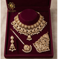 Yasmeen Jadau Bridal Jewellery Set In Pearls Stones