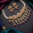 Fazeen Choker Jadau Jewellery Set In Ruby