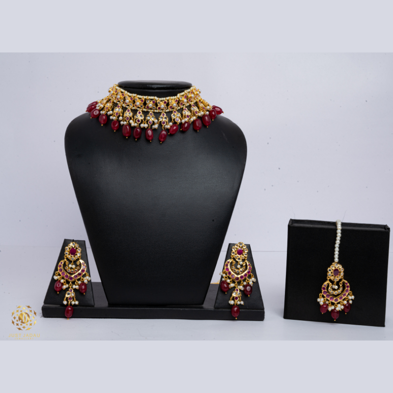 Mahira Bridal Set – Exquisite Jadau Bridal Jewellery Set | Buy Luxury Bridal Set Online