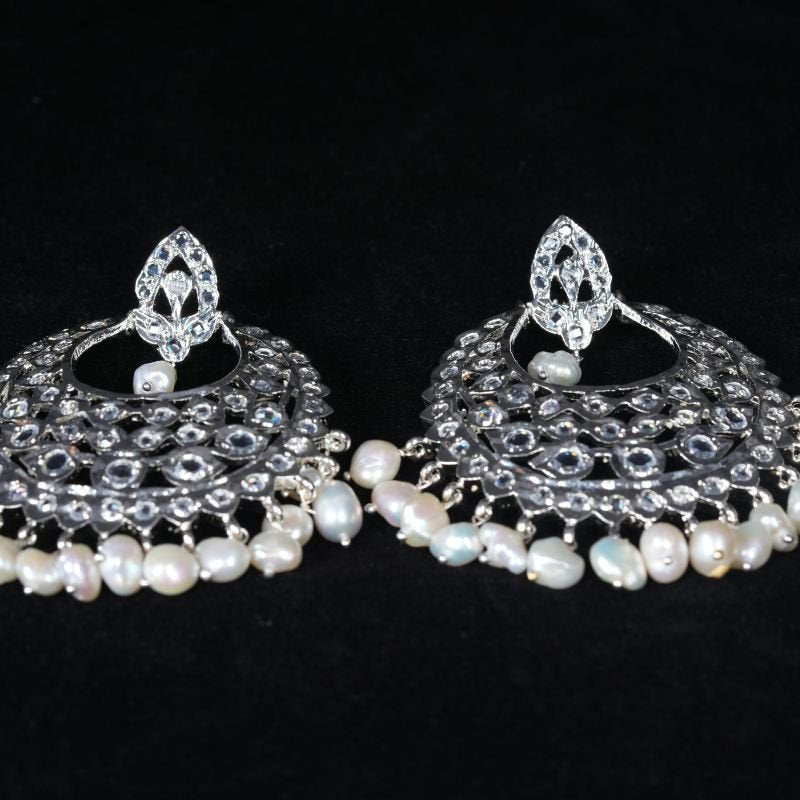 Hansini Chandbali in real Baroque pearls