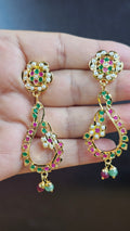 Noor Emerald-Ruby Jadau Earrings