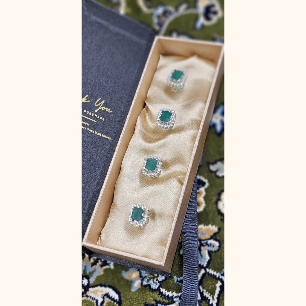 Real Emerald Kurta Buttons