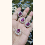 Real Ruby Kurta Buttons