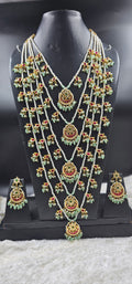 Jhansi Jadau Layer Haar With Kundans