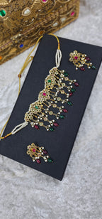 Fazeen Choker Jadau Jewellery Set In Multi