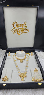 Nudrat Jadau Bridal Jewellery Set In Pearls