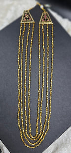 Swarna Chandan Haar With Studs And Adjustable Fingerring