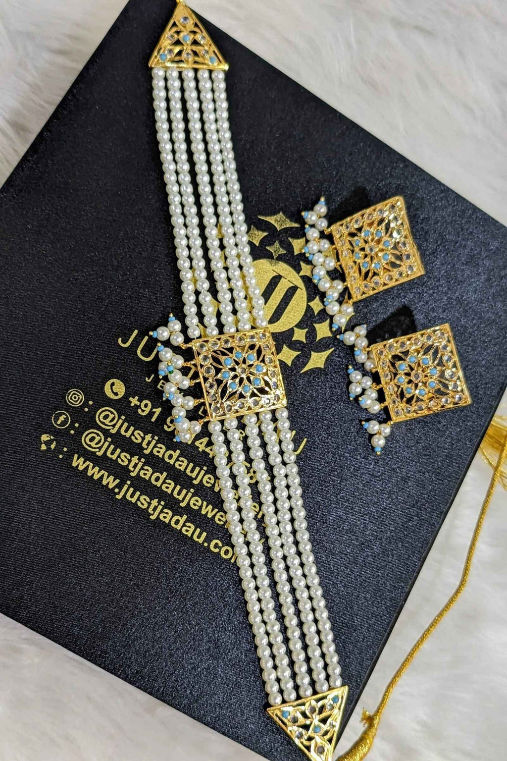 Hania Jadau Choker Set