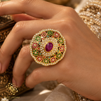 Karina Navratan Statement Finger Jadau Ring