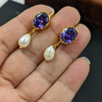 Bani Studs in Real Pearls