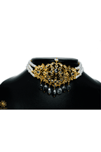 Kinza Bridal Set in Real Emerald and Pearls