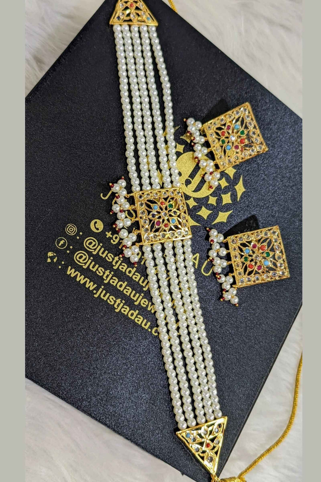 Hania Jadau Choker Set