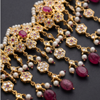 Fazeen Choker Jadau Jewellery Set In Ruby