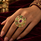 Karina Multi Statement Finger Jadau Ring