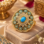 Karina Firoza Statement Finger Jadau Ring