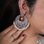 Hansini Chandbali in real Baroque pearls