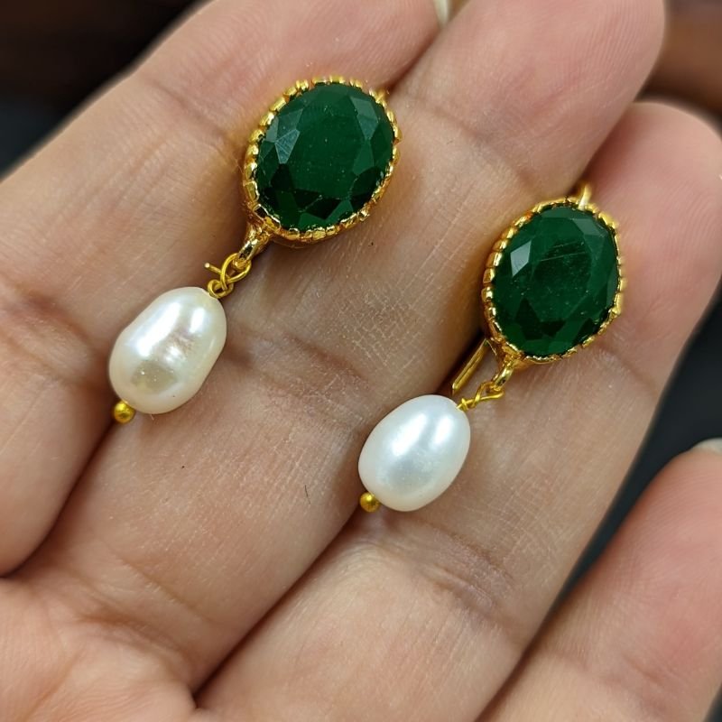 Bani Studs in Real Pearls