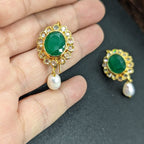 Damini Studs In Real pearls