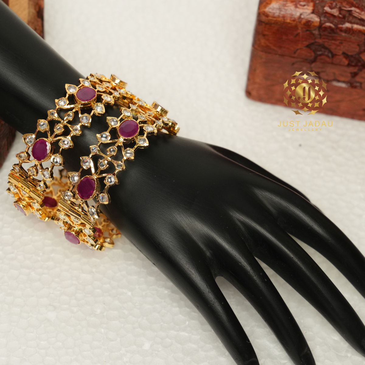 Rumeha Jadau Openable Bangles