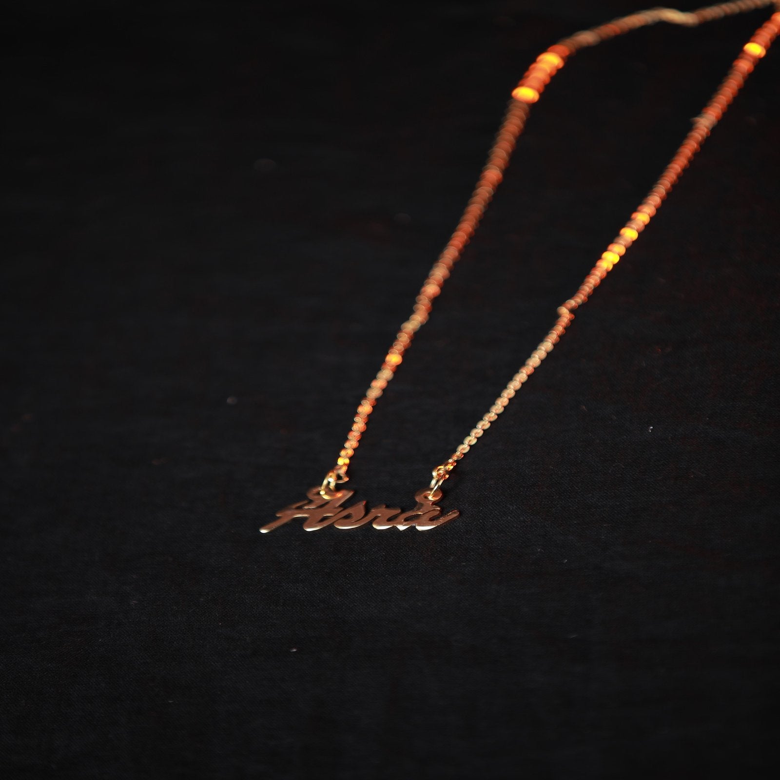 English Name Pendant With Chain