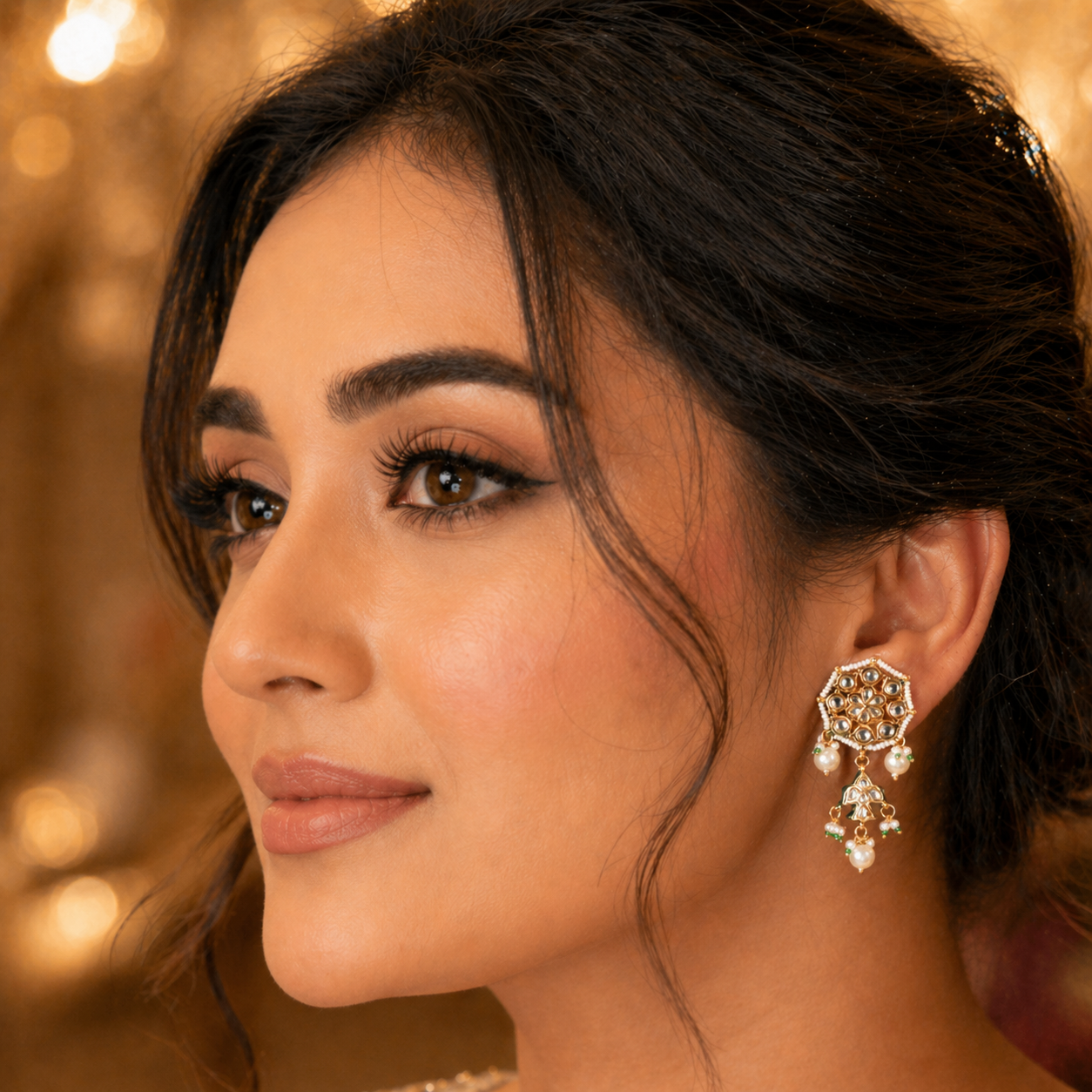 Ayna Kundan Studs