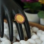 Adiba Big Ashrafi Finger Ring