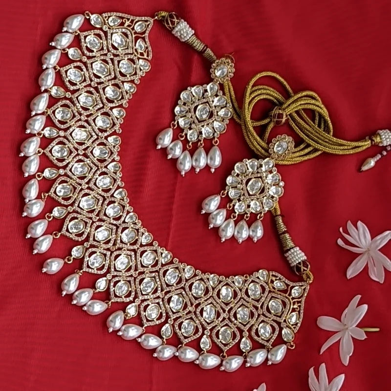 Amrita Bridal Set in Real Kundan