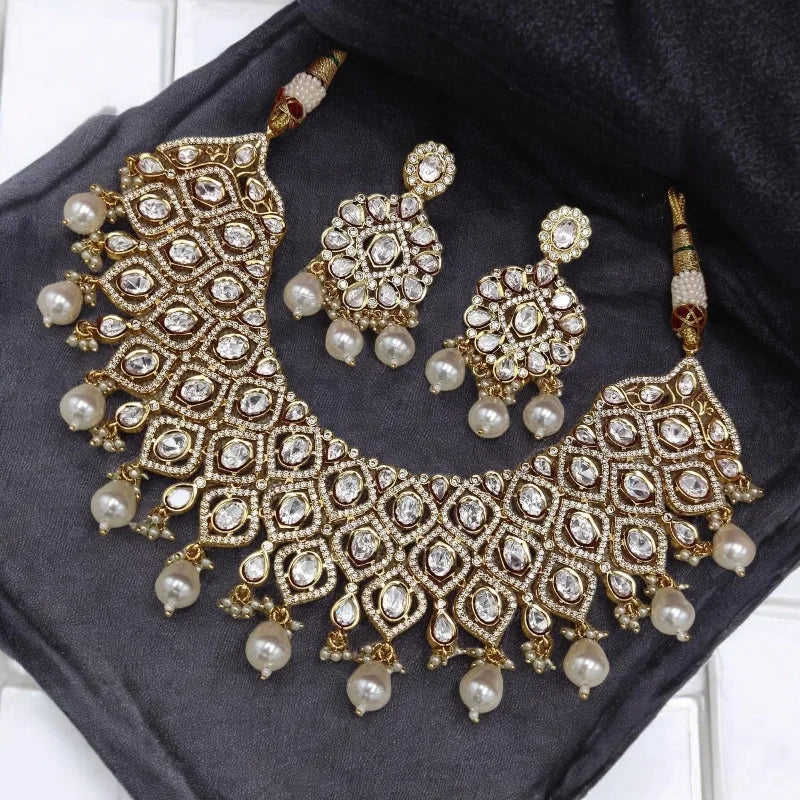 Amrita Bridal Set in Real Kundan
