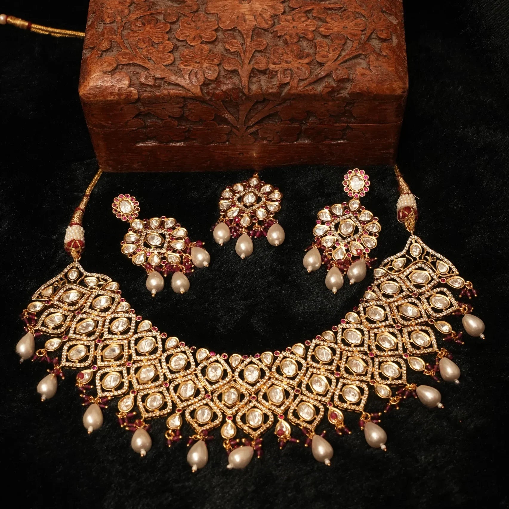 Amrita Bridal Set in Real Kundan